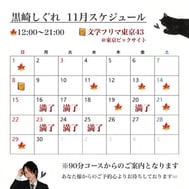 [11월 스케줄🍁] 예약은 서둘러 🕯️